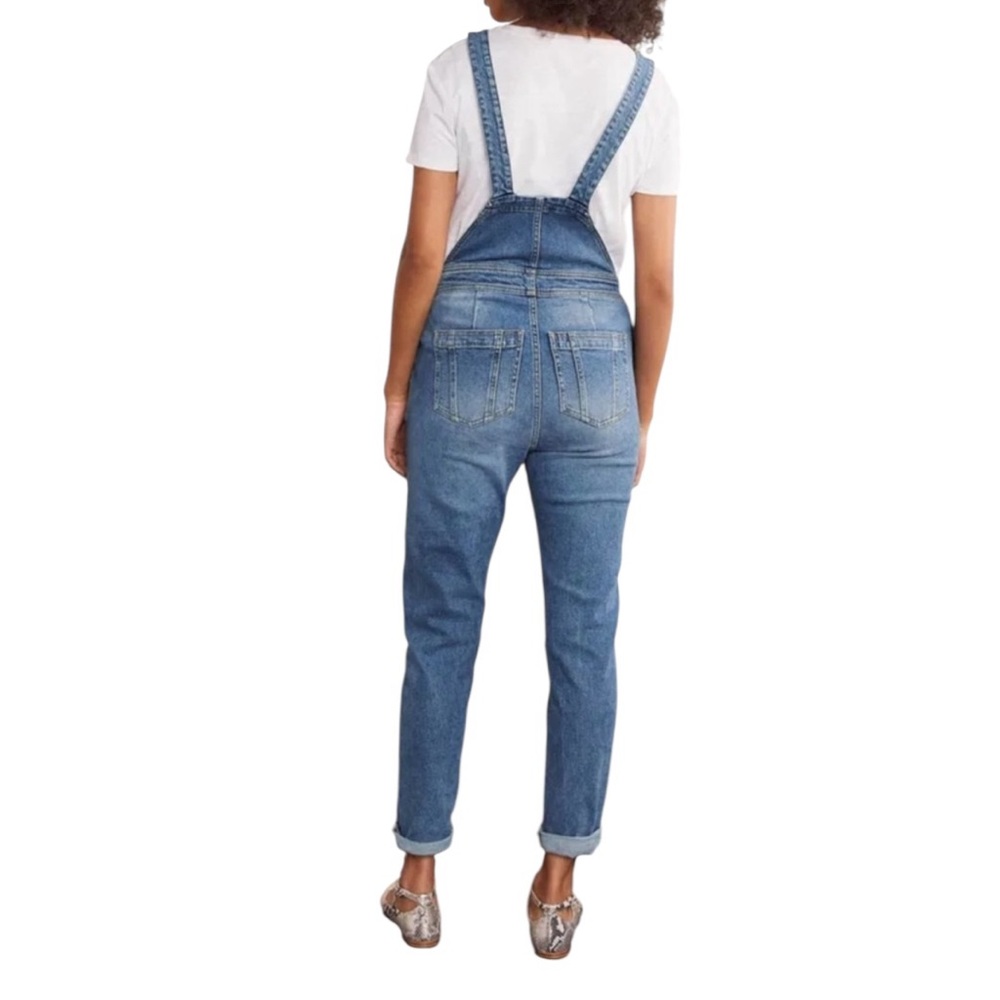 Boden women’s Girlfriend Dungarees Mid Vintage Denim size 2 - Picture 2 of 8